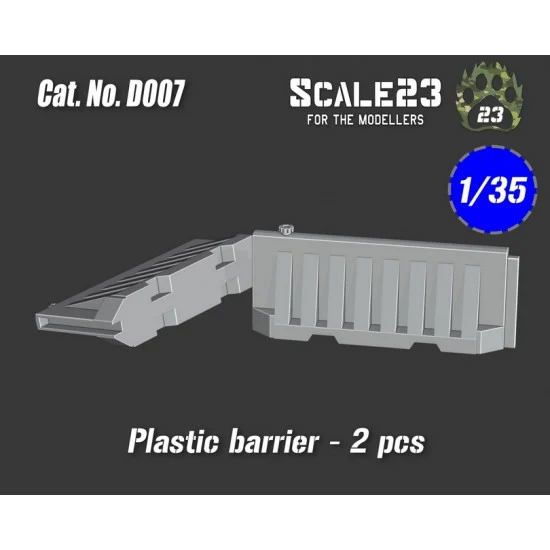 Scale23 35-D007 1/35 Plastic Barrier Type 1 (1pc)