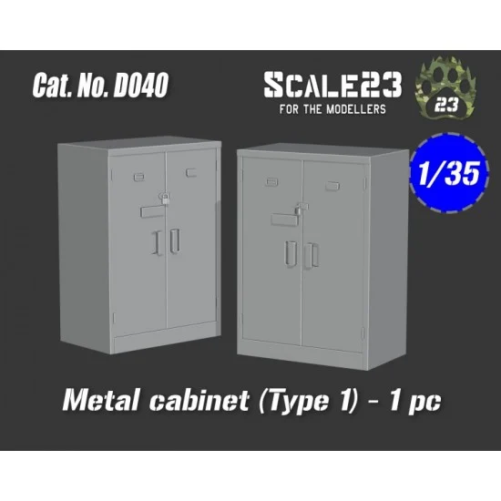 Scale23 35-D040 1/35 Metal Cabinet Type 1 (1pc)