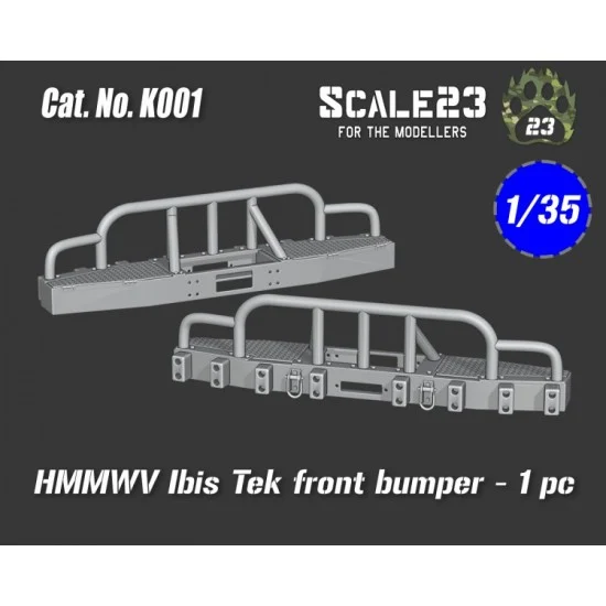 Scale23 35-K001 1/35 HMMWV Ibis Tek Front Bumper (1pc)