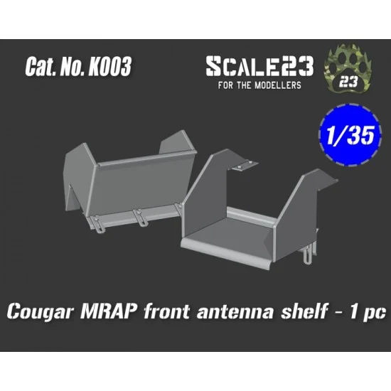 Scale23 35-K003 1/35 Cougar MRAP Front Antenna Shelf (1pc)