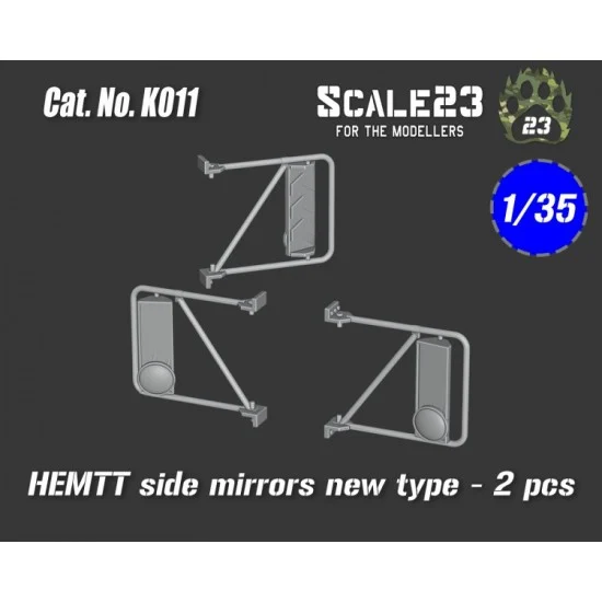 Scale23 35-K011 1/35 Hemtt Side Mirrors New Type (2pcs)