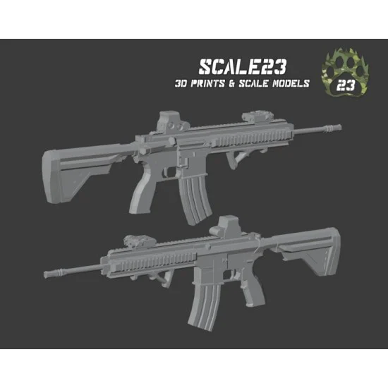 Scale23 35-U016 1/35 HK416 SF (Holo Sight + Grip) 4pcs