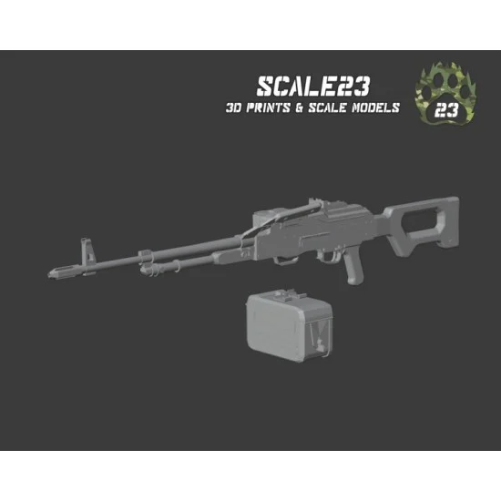 Scale23 35-U018 1/35 PKM + 1 Magazine (4pcs)