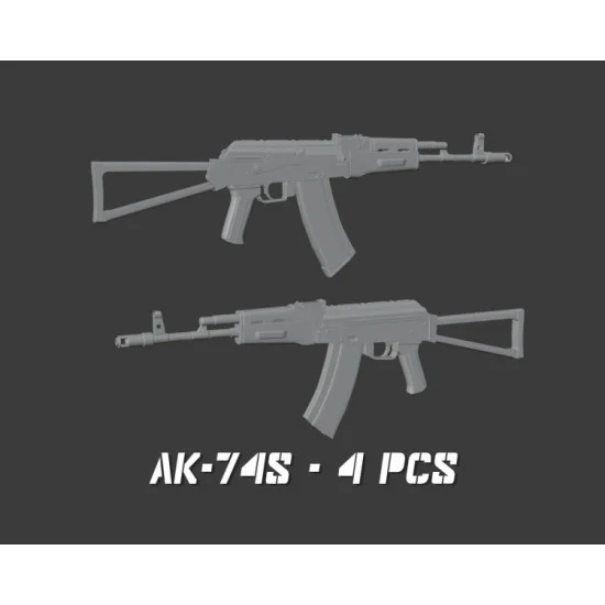 Scale23 35-U049 1/35 AK-74S Assault Rifle (4pcs)