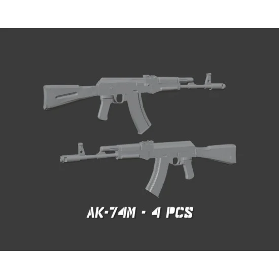 Scale23 35-U051 1/35 AK-74M Assault Rifle (4pcs)