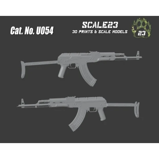 Scale23 35-U054 1/35 AKMS Assault Rifle (Unfolded) (4pcs)