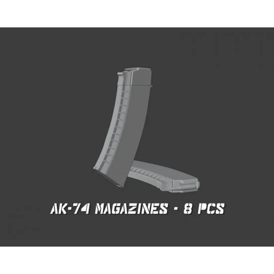 Scale23 35-U055 1/35 AK-74 Magazines - 8Pcs