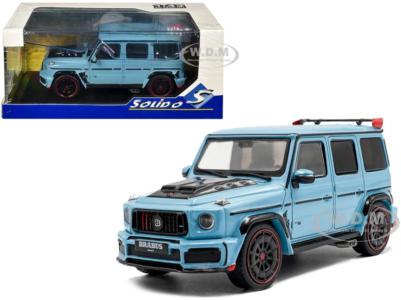 2021 Brabus Rocket 900 China Blue with Black Hood 1/43 Diecast Model Car by Solido - Mercedes Models