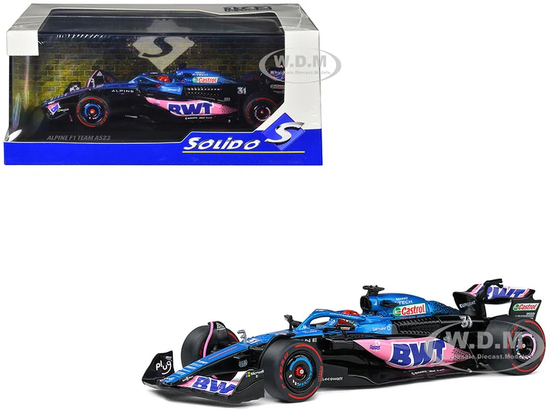 Alpine A523 #31 Esteban Ocon "BWT" 3rd Place "Formula One F1" Monaco GP (2023) 1/43 Diecast Model Car by Solido - Formula 1 Models