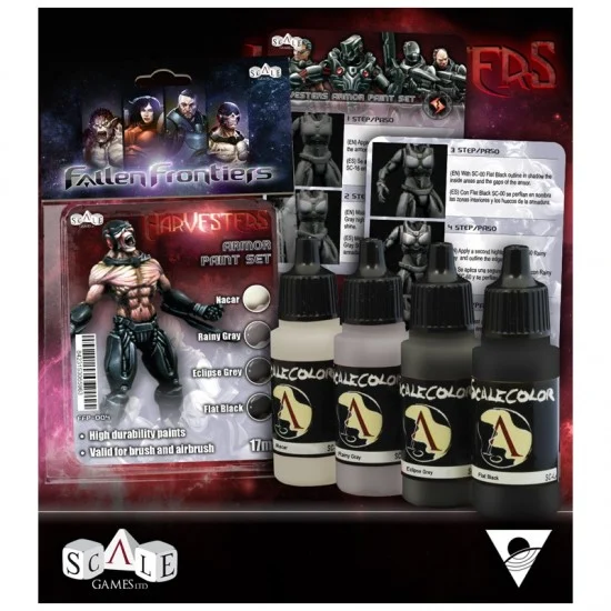 Scale75 FFP04 Acrylic Paints Set for Fallen Frontiers Harvester (4 x 17ml) - Hobby & Model Paints