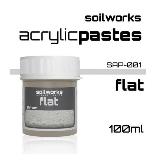 Scale75 SAP001 [Soil Works] Acrylic Pastes - Flat (100ml)