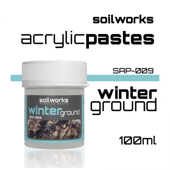 Scale75 SAP009 [Soil Works] Acrylic Pastes - Winter Ground (100ml)