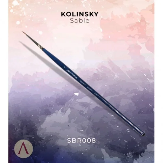 Scale75 SBR008 Miniatures Basic - Kolinsky Sable Brush 0 (dia. 0.95mm)