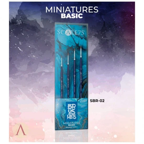 Scale75 SBR02 Miniatures Basic - Round Pointed Brushes for Miniatures (4pcs)