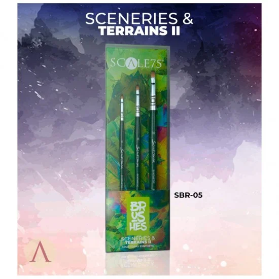 Scale75 SBR05 Sceneries & Terrains II - Brushes for Sceneries & Terrains (3pcs)