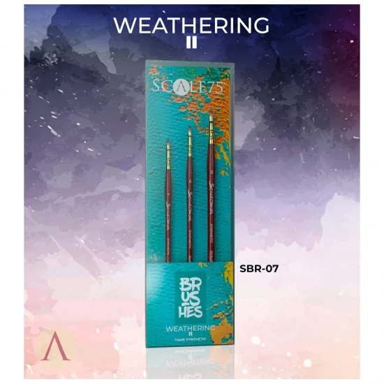 Scale75 SBR07 Weathering II - Brushes for Weathering (3pcs)