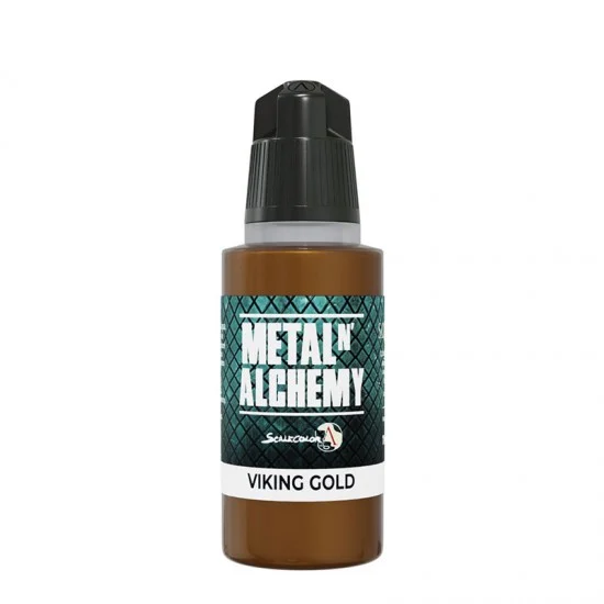 Scale75 SC72 Acrylic Paint - Metal 'N Alchemy #Viking Gold (17ml, Ultra Fine Pigment)