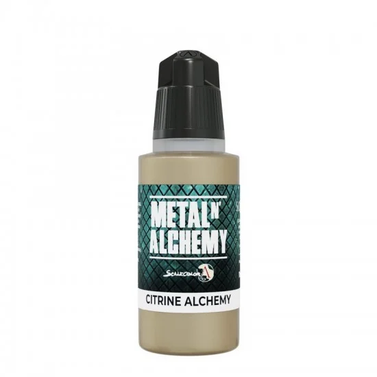 Scale75 SC75 Acrylic Paint - Metal 'n Alchemy #Citrine Alchemy (17ml, Ultra Fine Pigment)