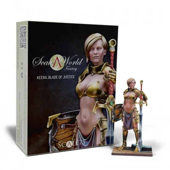 Scale75 SCF020 1/24 (75mm) World Fantasy Miniatures - Keera, Blade Of Justice
