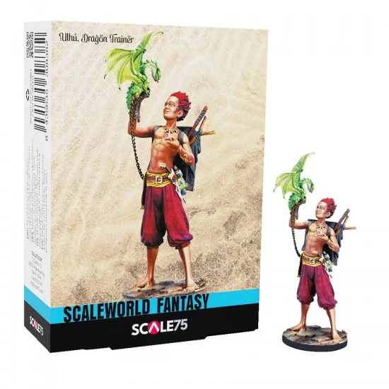 Scale75 SCF026 1/24 (75mm) World Fantasy Miniatures - Ulhu, Dragon Trainer