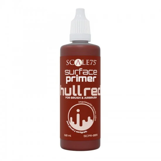 Scale75 SCPR009 Surface Primer Hull Red (60ml) For Brush & Airbrush - Hobby & Model Paints