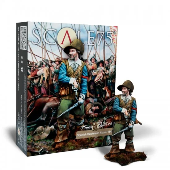 Scale75 SFD006 1/24 (75mm) Ferrer Dalmau Series - Spanish Musketeer Rocroi 1643