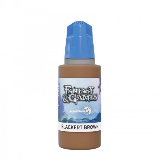 Scale75 SFG40 Acrylic Paint - Fantasy & Games #Blackert Brown (17ml, Satin Finish)