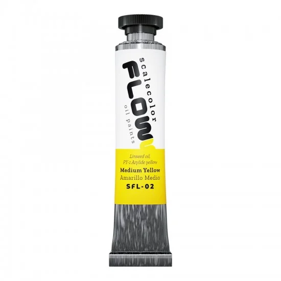 Scale75 SFL02 Scalecolor Flow Range - Medium Yellow (20ml Oil Paint Tube)