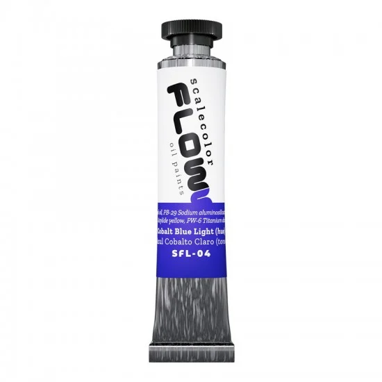 Scale75 SFL04 Scalecolor Flow Range - Cobalt Blue Light (20ml Oil Paint Tube)