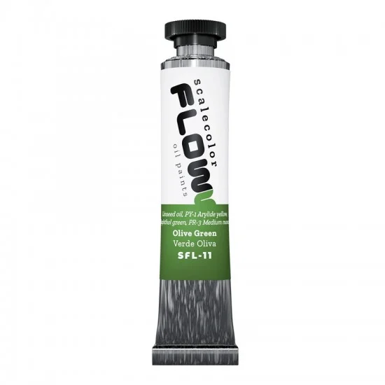 Scale75 SFL11 Scalecolor Flow Range - Olive Green (20ml Oil Paint Tube)