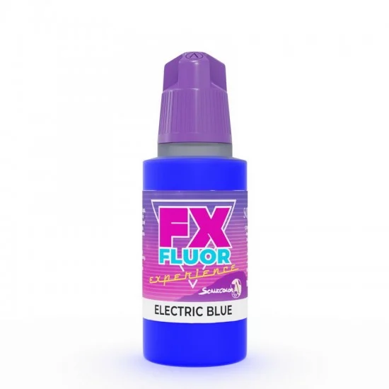 Scale75 SFX04 Acrylic Fluorescent Paint - Electric Blue (17ml, Matt Finish)