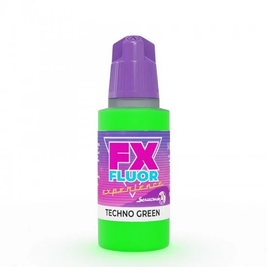 Scale75 SFX05 Acrylic Fluorescent Paint - Techno Green (17ml, Matt Finish)
