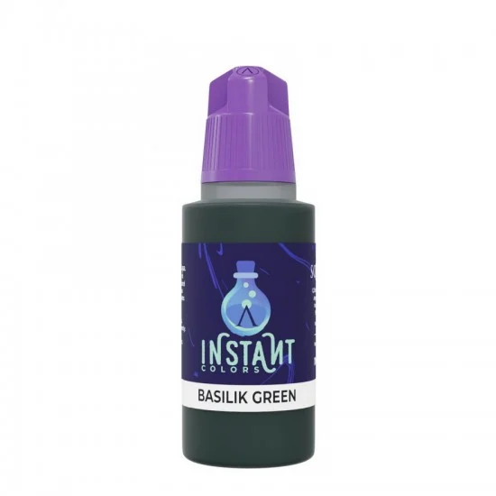 Scale75 SIN43 Acrylic Paint - Instant Colors #Basilisk Green (17ml, Rapid Application, Matt Finish)