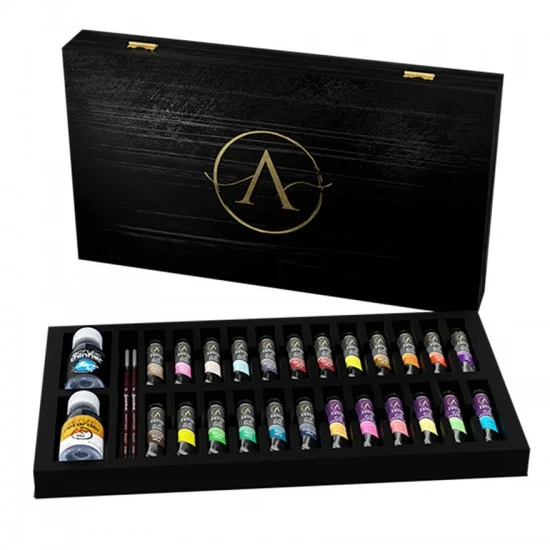 Scale75 SSAR016 Scalecolor Artist Acrylic Paint Set - Small Luxury Wooden Box