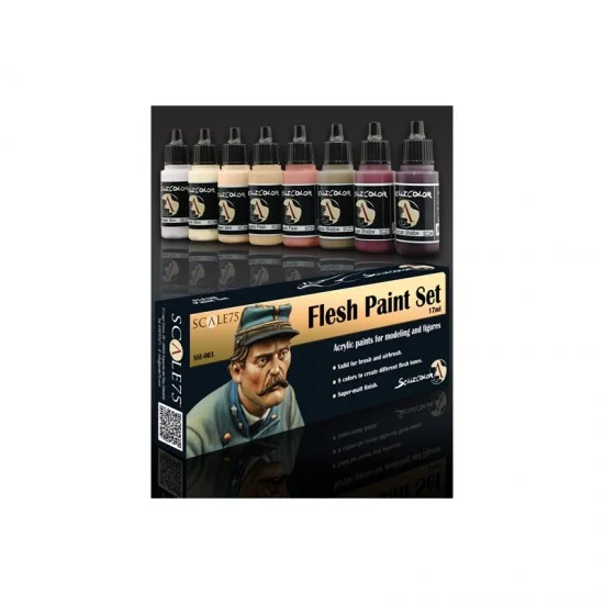 Scale75 SSE003 Acrylic Paints Set - Flesh (8 x 17ml)