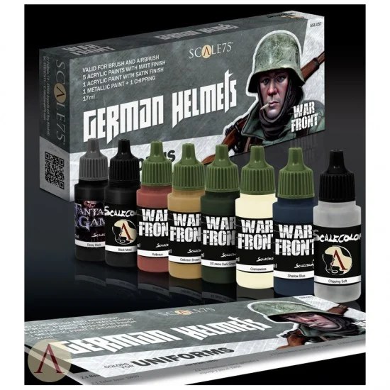Scale75 SSE057 Acrylic Paint Set - German Helmets (8x 17ml)