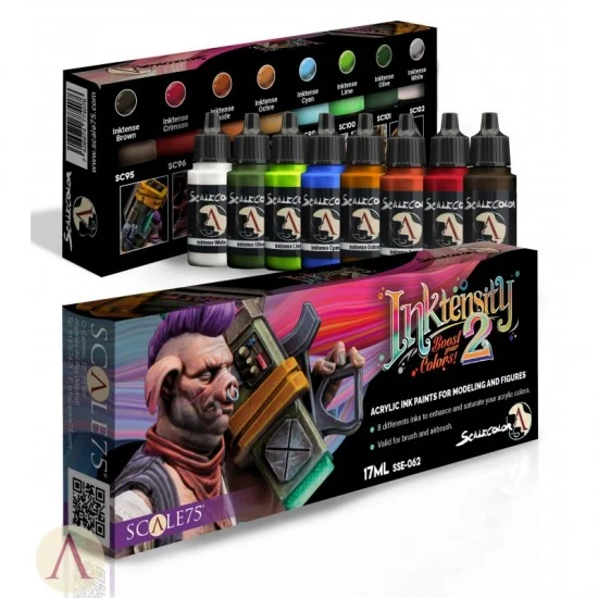 Scale75 SSE062 Acrylic Paints Set - Inktensity 2 (8 x 17ml)