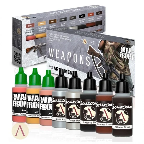 Scale75 SSE067 Acrylic Paints Set - Weapons (8x 17ml)