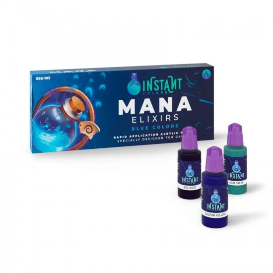 Scale75 SSE103 Instant Colors Acrylic Paints Set - Mana Elixirs (17ml x8)