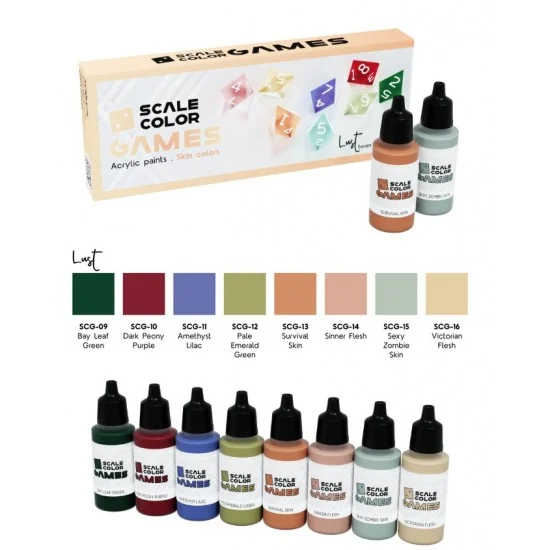 Scale75 SSE138 Acrylic Paints set - Game Colour #Lust (8x 17ml)