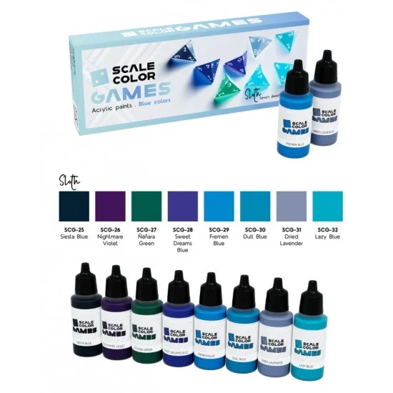 Scale75 SSE140 Acrylic Paints set - Game Colour #Sloth (8x 17ml)