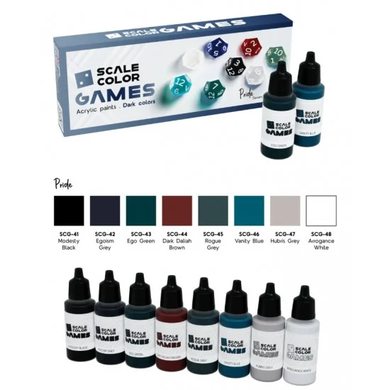 Scale75 SSE142 Acrylic Paints set - Game Colour #Pride (8x 17ml)