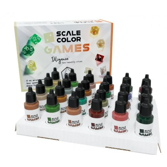 Scale75 SSE145 Scalecolor Games Acrylic Paints Lust, Envy, Gluttony set #Diligence (24x 17ml) - Hobby & Model Paints