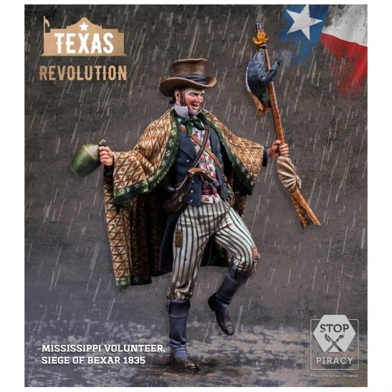 Scale75 STR001 75mm Scale Texas Revolution Mississippi Volunteer Siege of Bexar 1835 (resin) - Model Figures