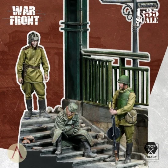 Scale75 SW35055 1/35 Warfront - Downfall, Berlin 1945 (3 miniatures and scenery)