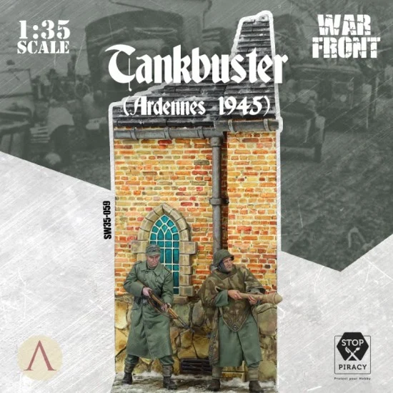 Scale75 SW35059 1/35 Warfront - Tankbusters, Ardennes 1945 (scenery & 2 figures in resin)