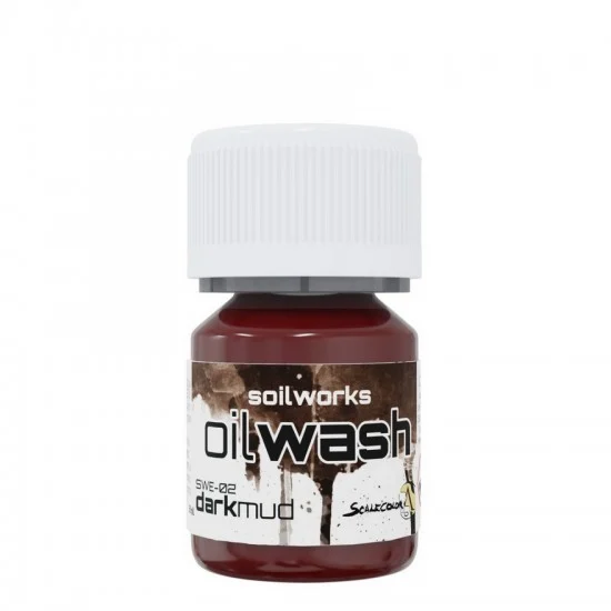 Scale75 SWE02 Soilworks Oil Wash For Terrains/Vehicles - Dark Mud (30ml)