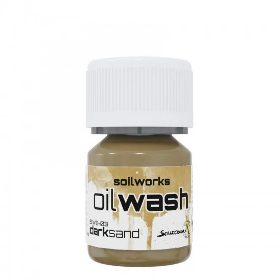 Scale75 SWE03 Soilworks Oil Wash For Terrains/Vehicles - Dark Sand (30ml)