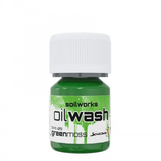 Scale75 SWE09 Soilworks Oil Wash For Terrains/Vehicles - Green Moss (30ml)