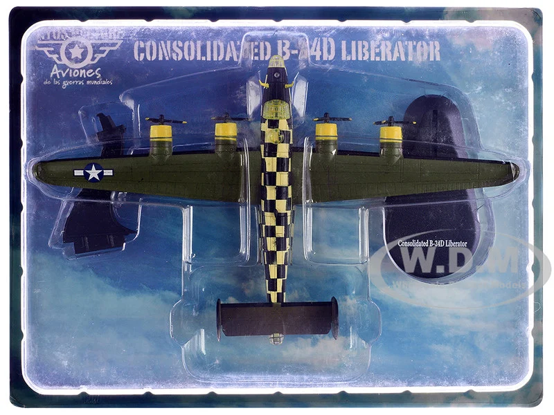 Consolidated B-24D Liberator Aircraft "You Cawn't Miss It, 448th Bombardment Group, 8th Air Force" (1944) British Royal Air Force 1/144 Diecast Model Airplane by Mitos Del Aire